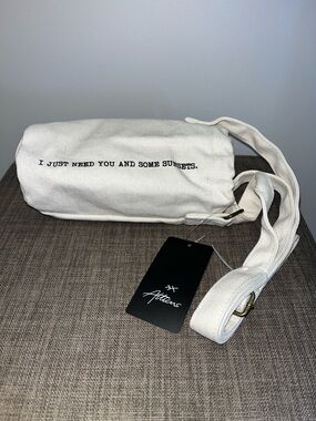 Canvas Crossbody Bottle Bag